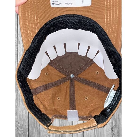 Carhartt Force Texas Patch Hat Cap Strapback Adjustable NWT Tan Khaki - Picture 5 of 5